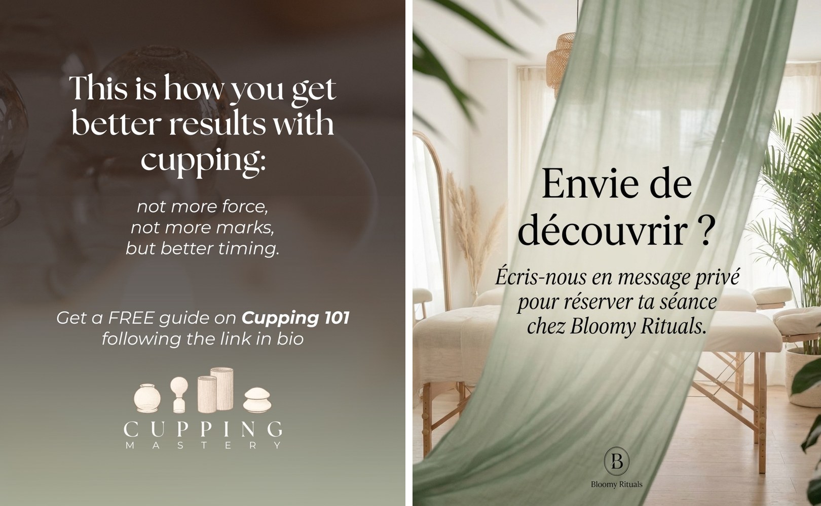 Slide 9 — le cupping, ta première séance