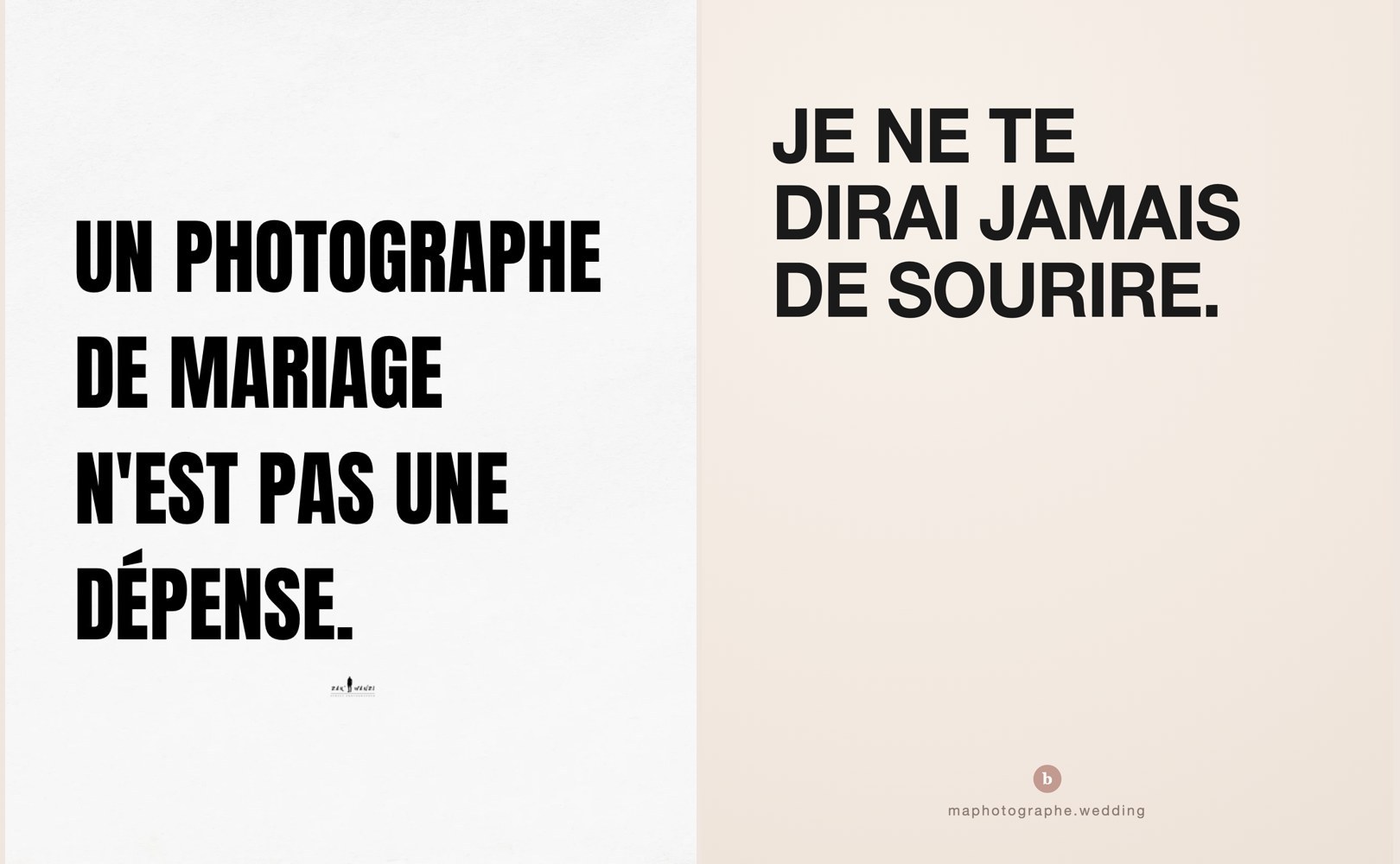 Post original admiré — photographie de mariage