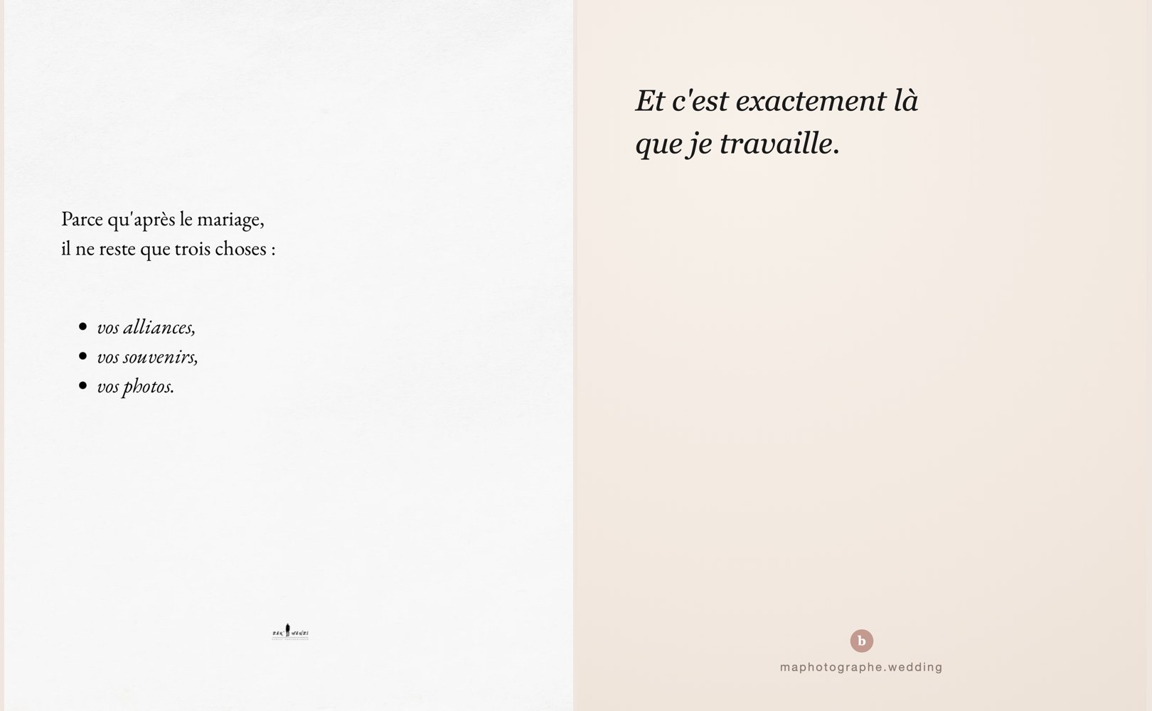 Slide 4 — photographie de mariage