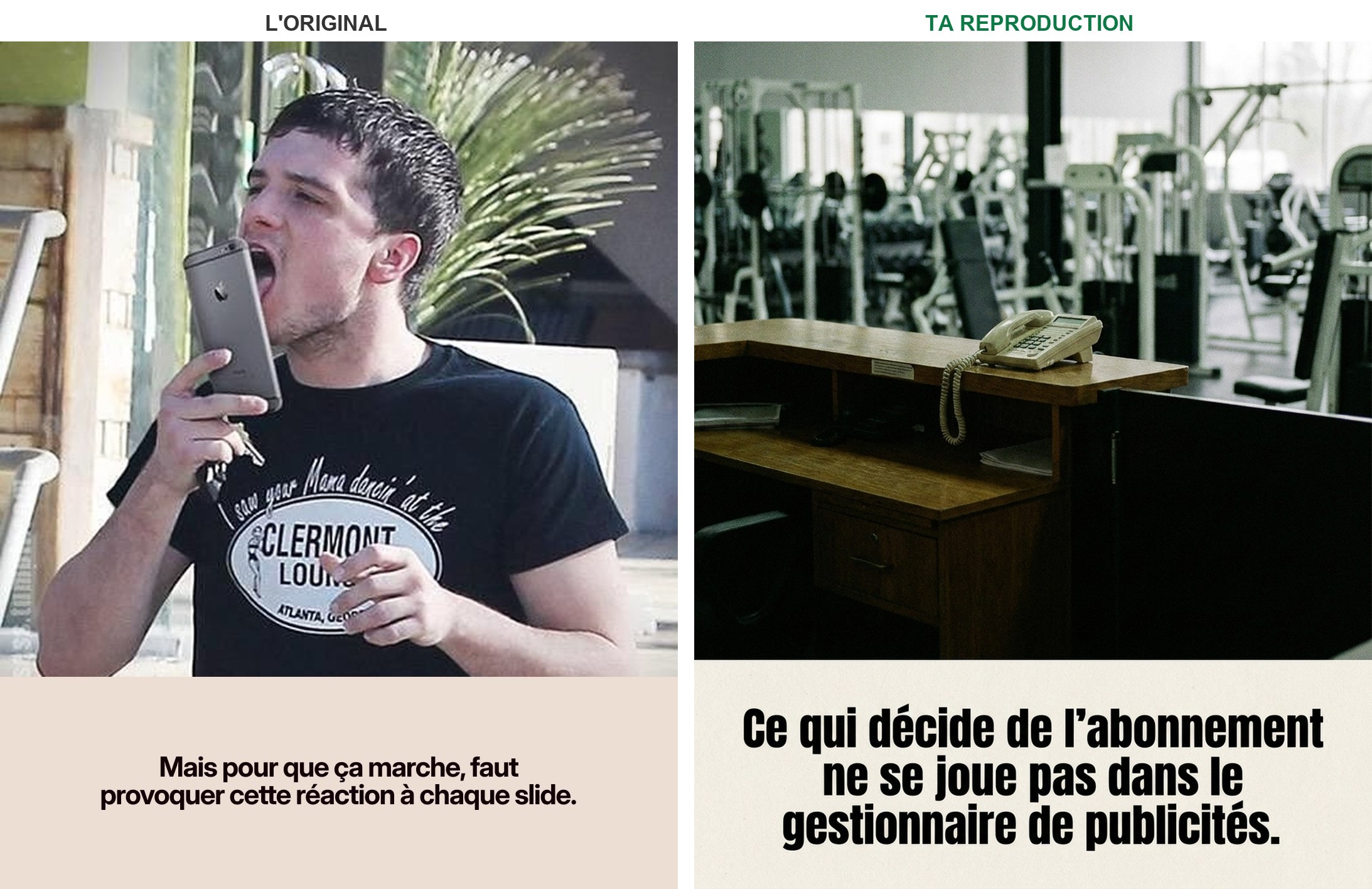 Slide 6 — acquisition de clients pour salles de sport