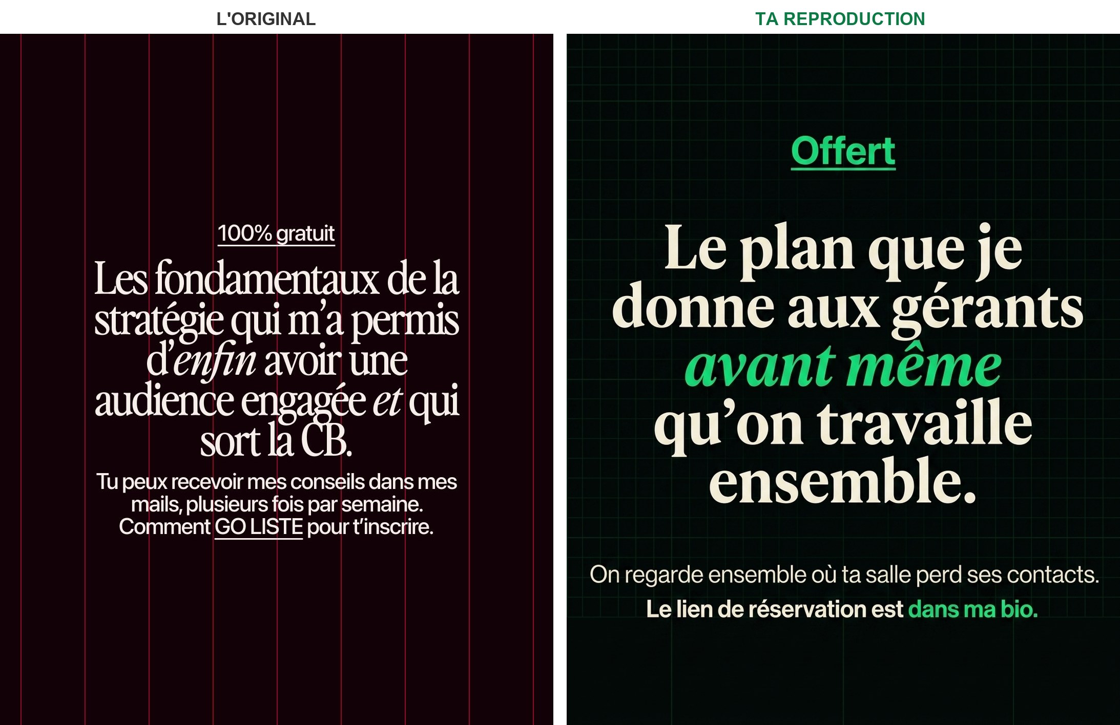 Slide 10 — acquisition de clients pour salles de sport