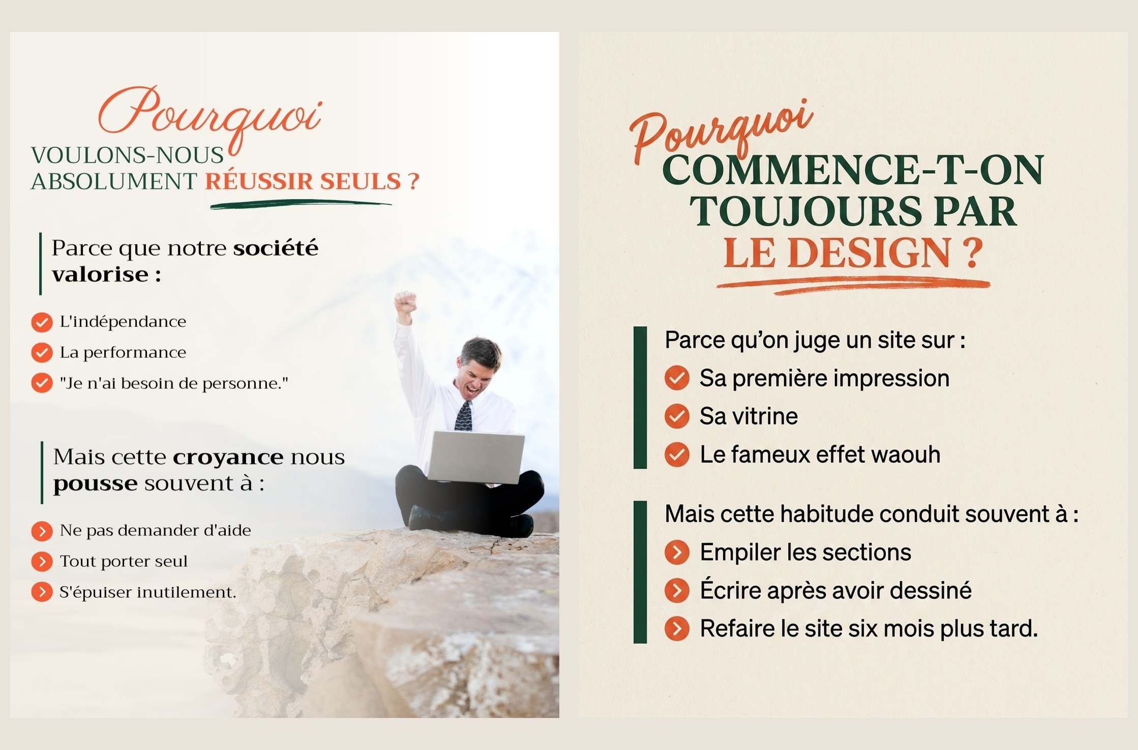 Slide 3 — Architecture de contenu web