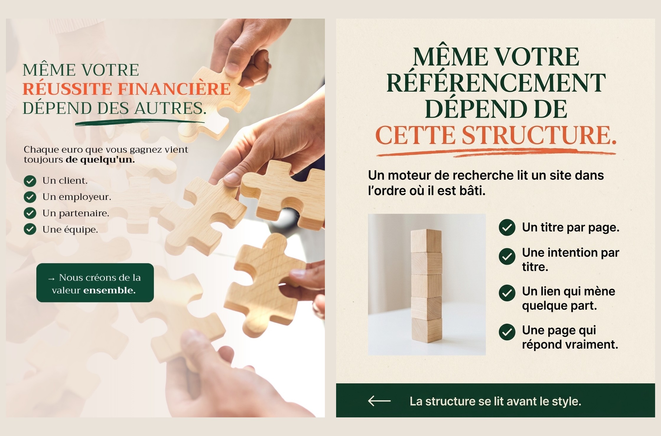 Slide 5 — Architecture de contenu web
