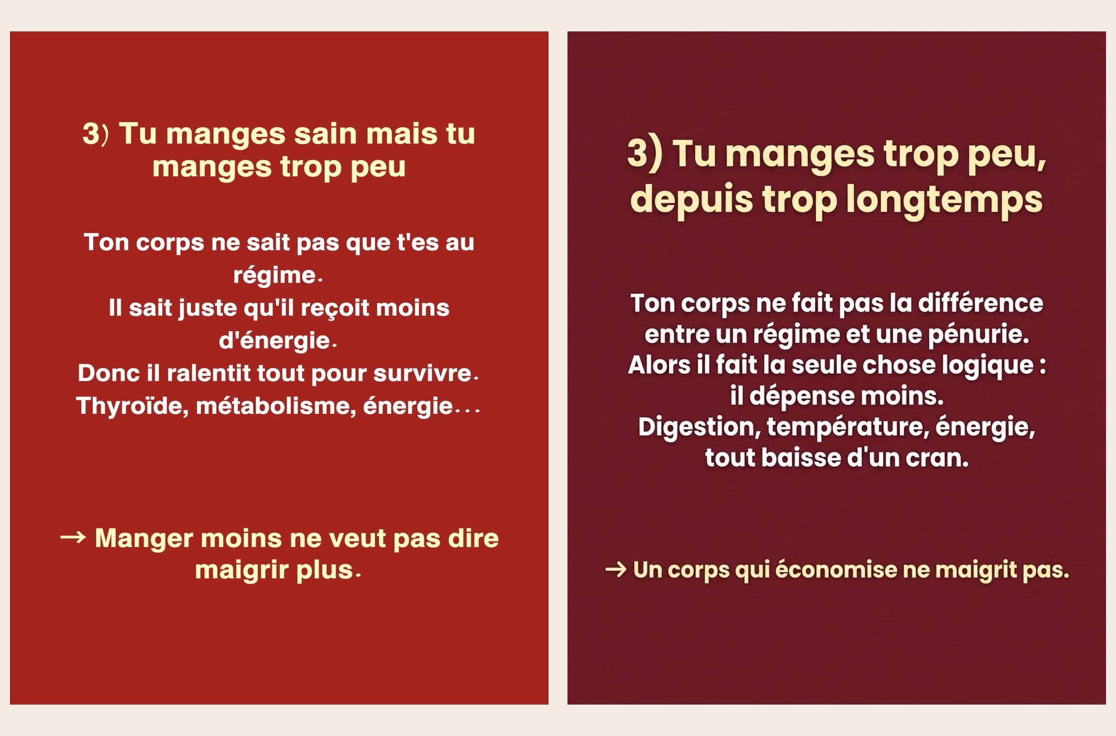 Slide 5 — Perte de poids et métabolisme