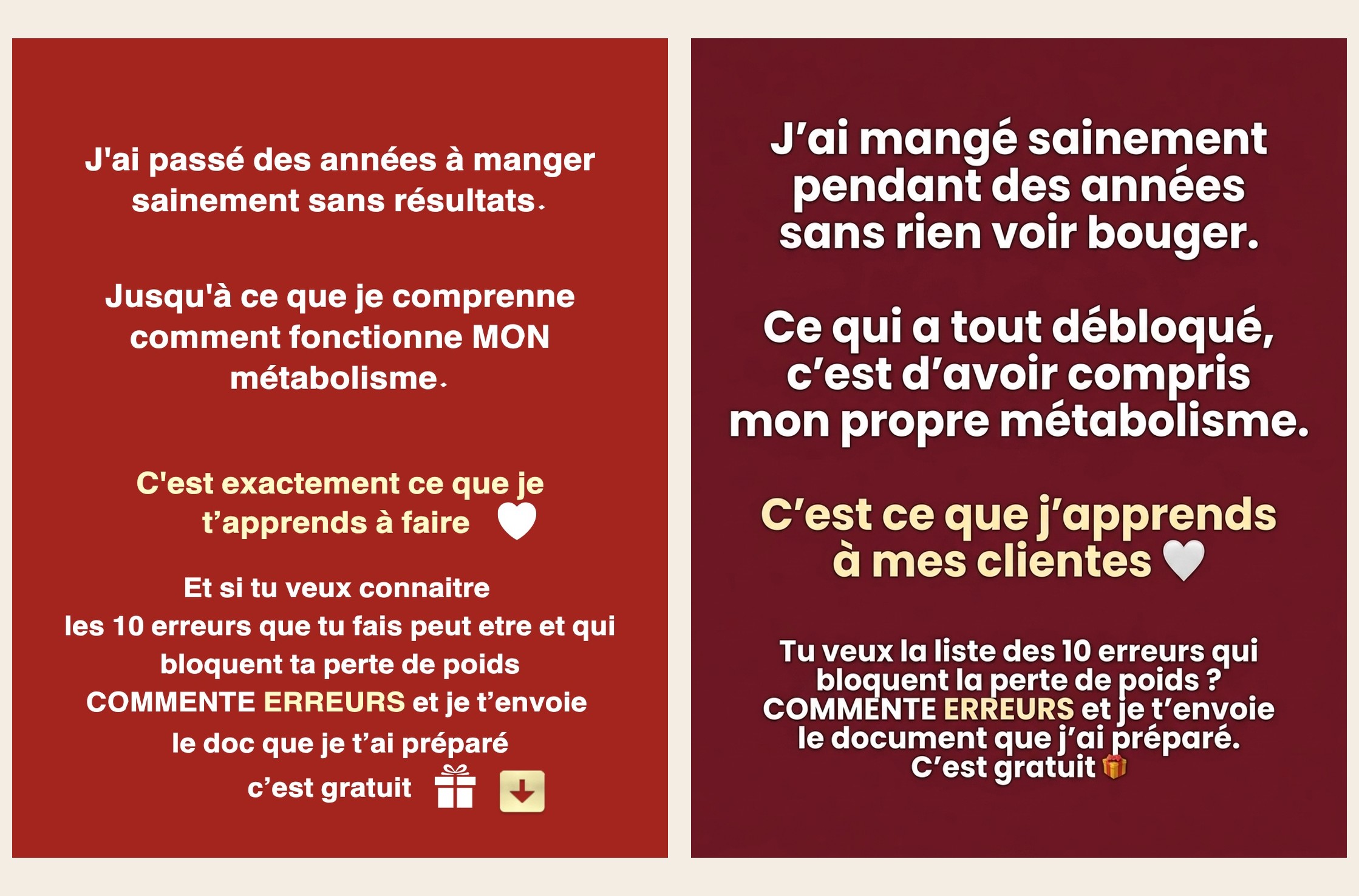 Slide 8 — Perte de poids et métabolisme