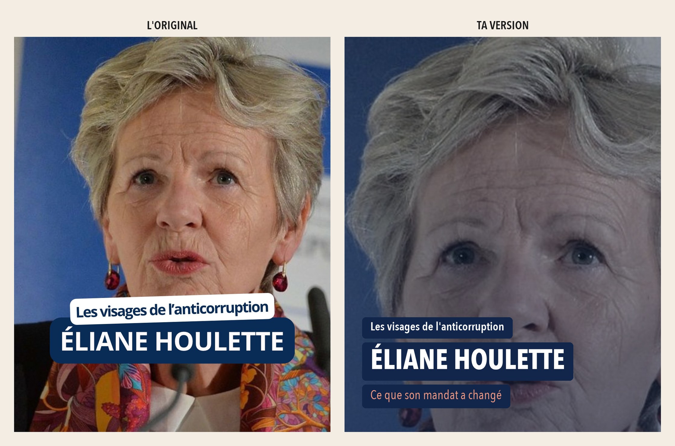 Post original admiré — Anti-corruption