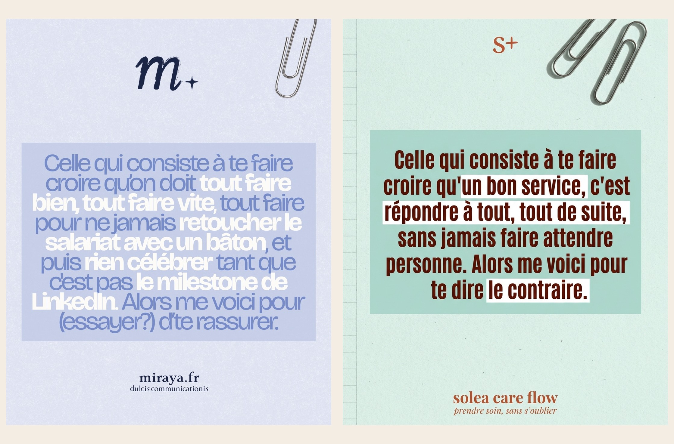 Slide 3 — Relation client