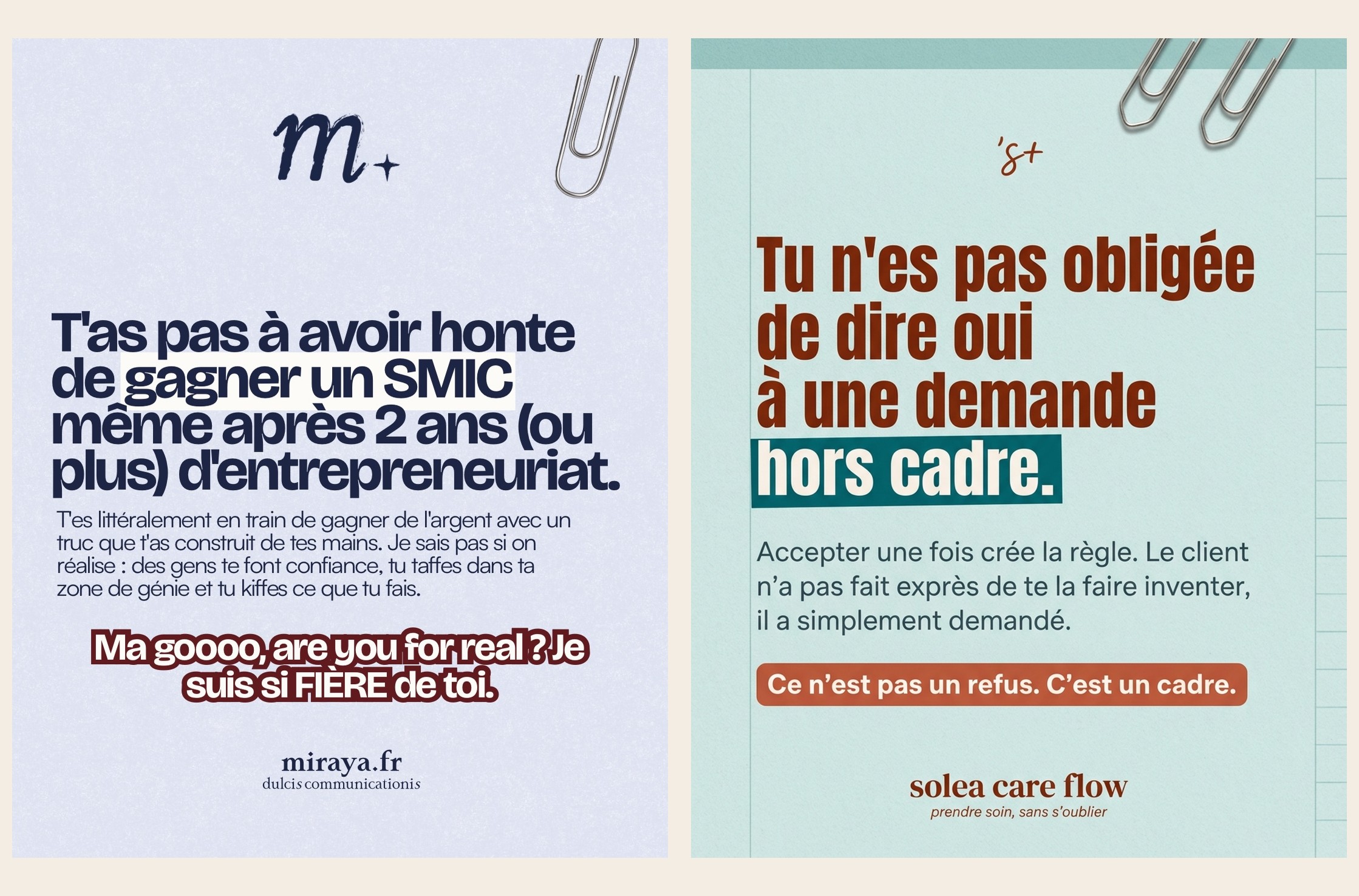 Slide 5 — Relation client