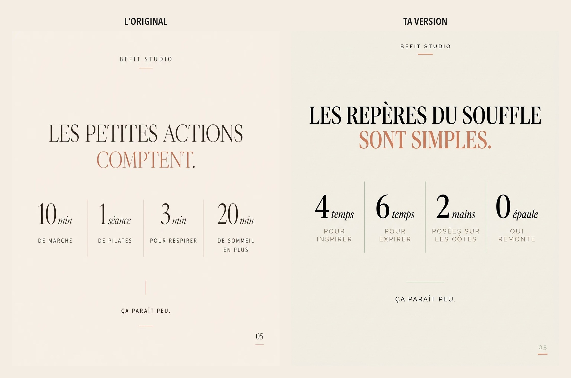 Slide 5 — Fitness, pilates et pilates santé