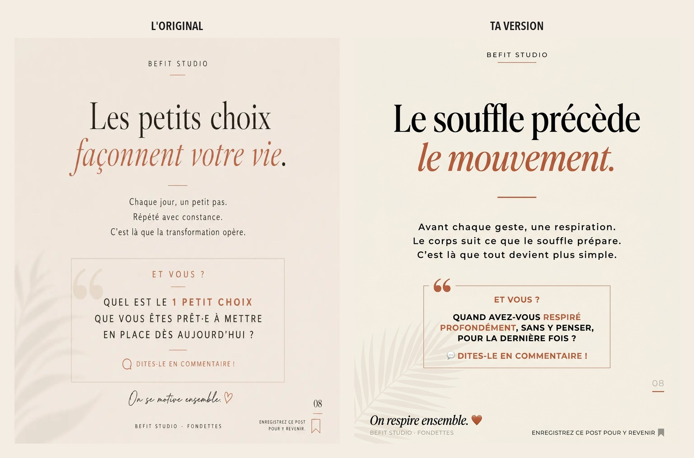 Slide 8 — Fitness, pilates et pilates santé