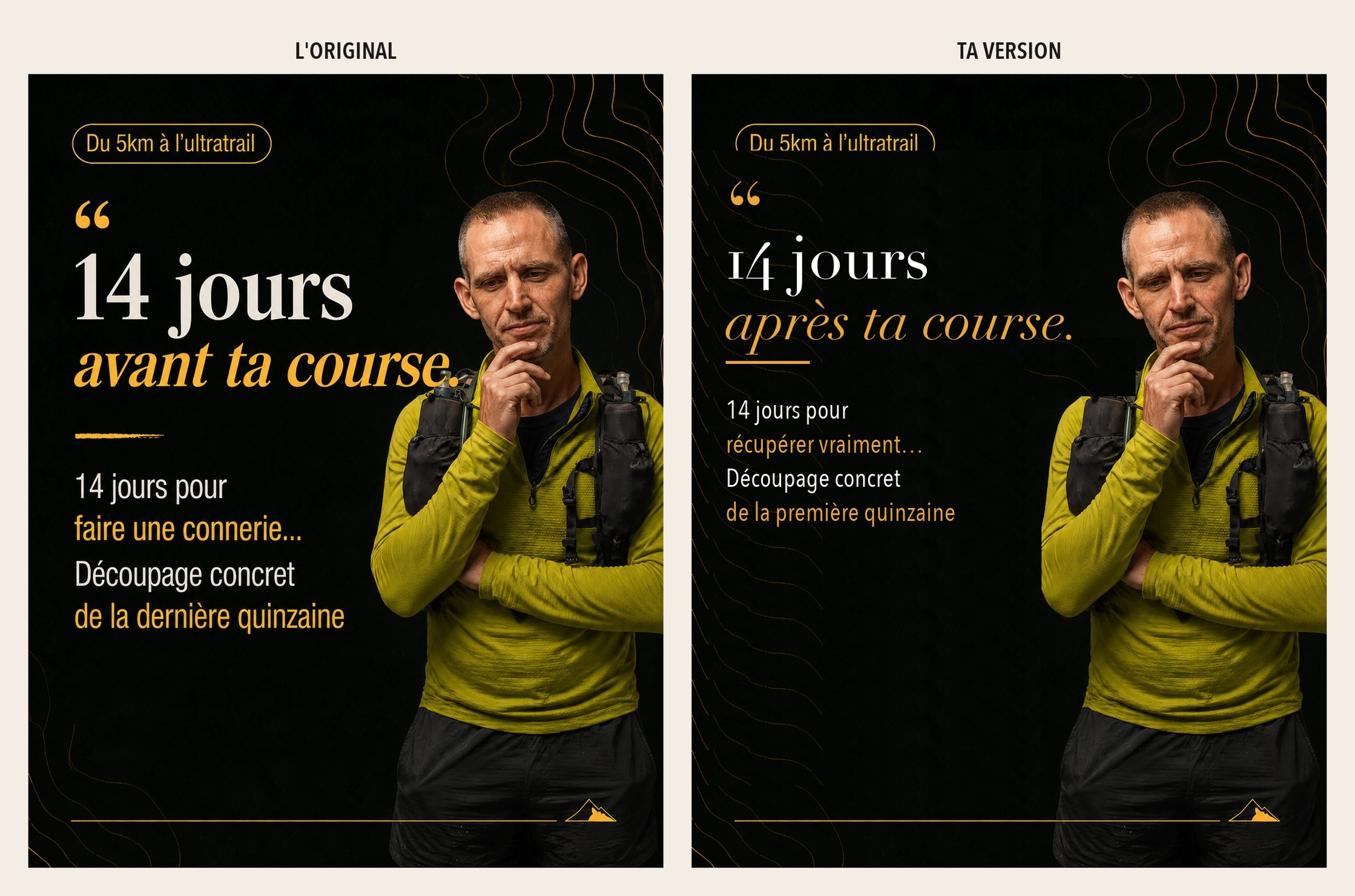 Post original admiré — Ultra trail, la récupération