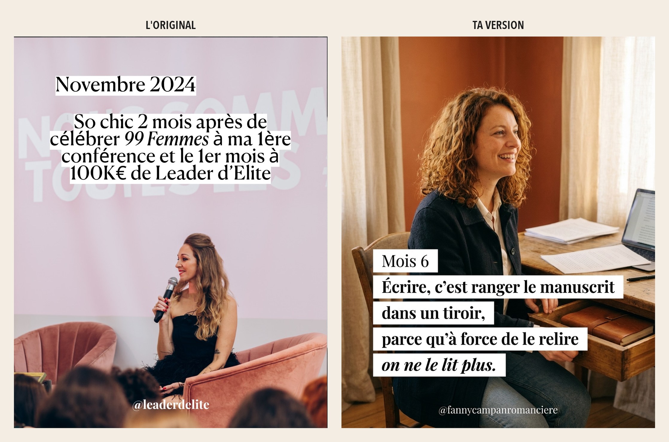 Slide 4 — Écrire un roman, mois par mois