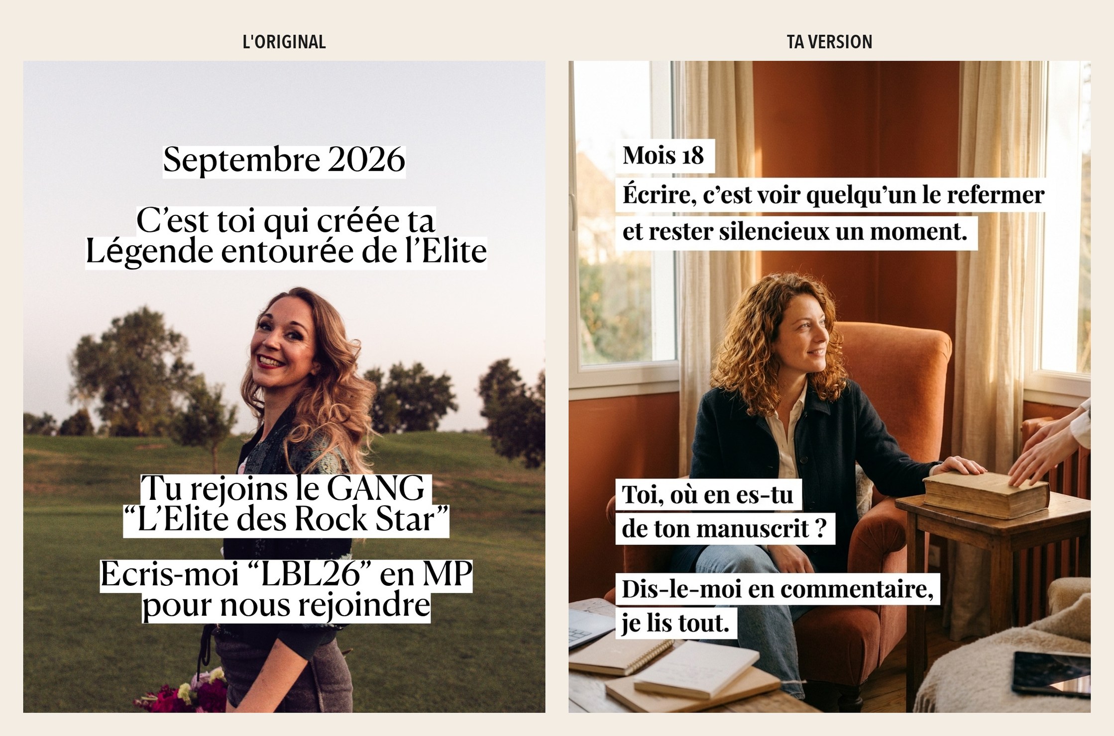 Slide 10 — Écrire un roman, mois par mois