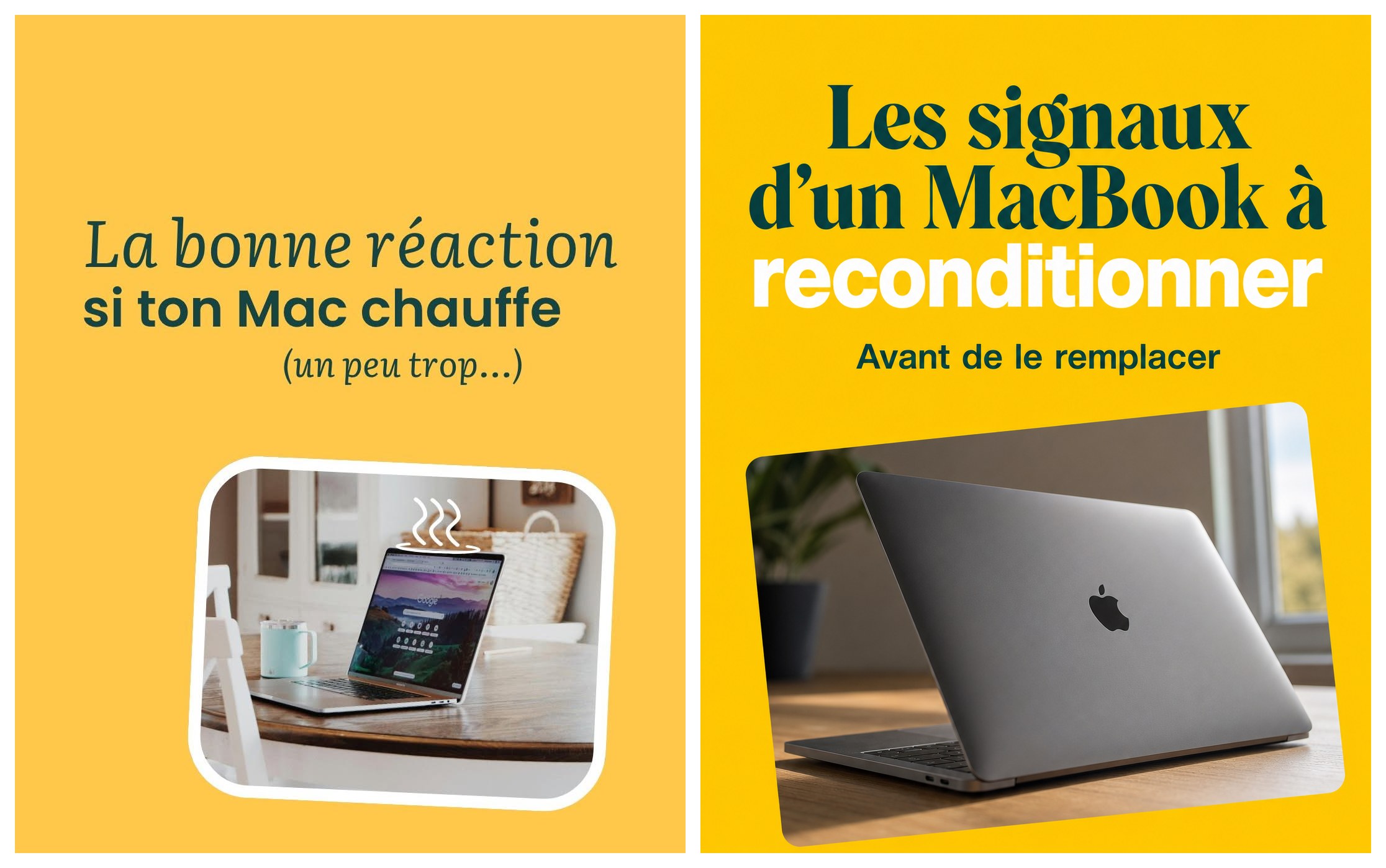 Post original admiré — Reconditionnement de MacBook