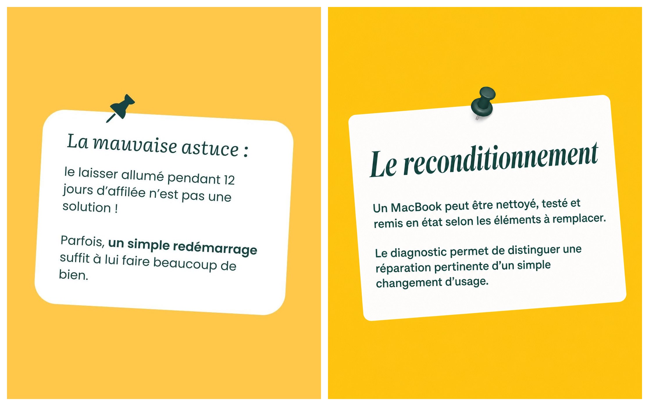 Slide 4 — Reconditionnement de MacBook