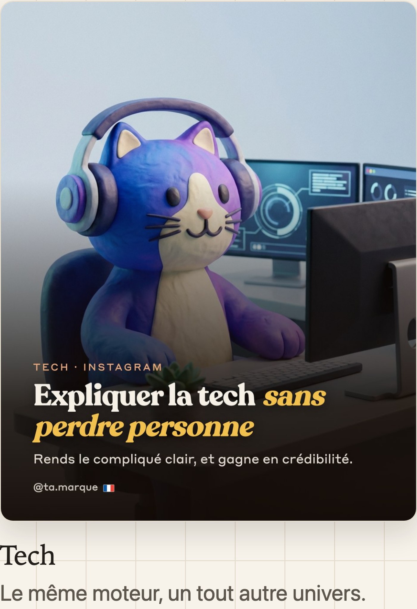 Un quatrième style de carrousel inclus, montré en grand