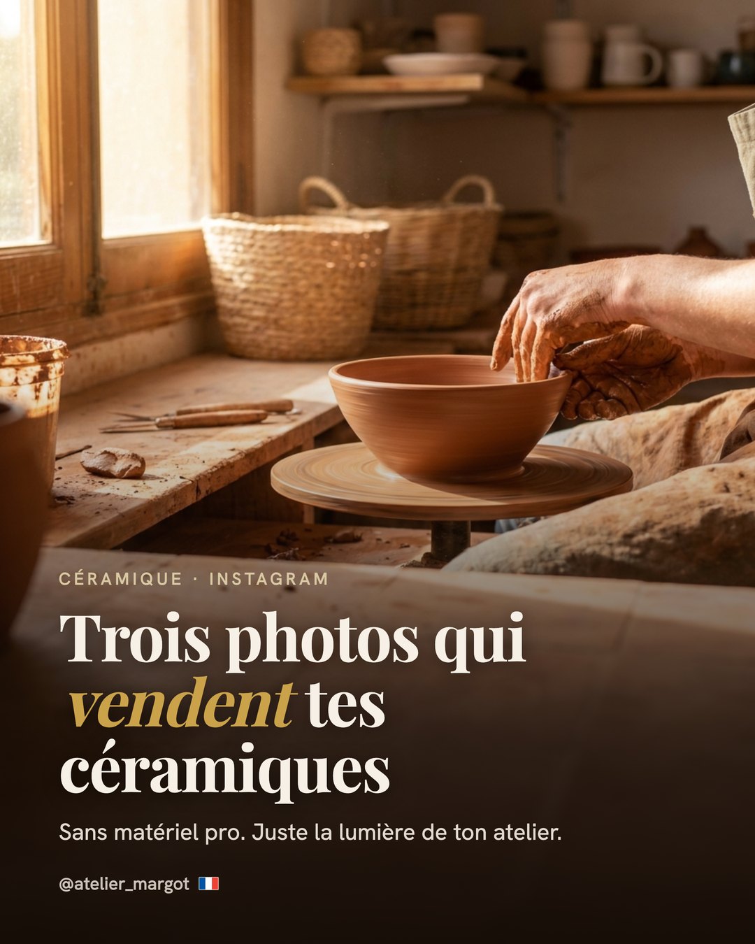 La couverture d'un carrousel fabriqué par mon moteur pour la marque de démonstration : photo d'ambiance, titre travaillé, couleurs de la marque