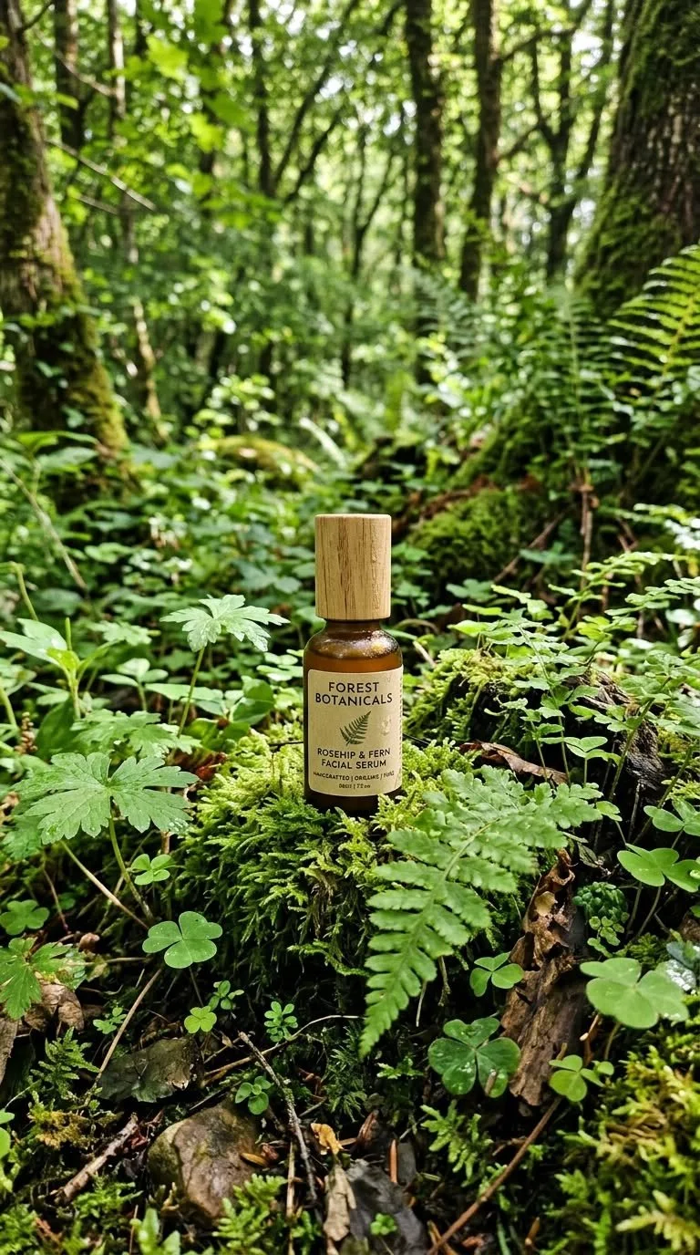 Un produit posé en pleine nature