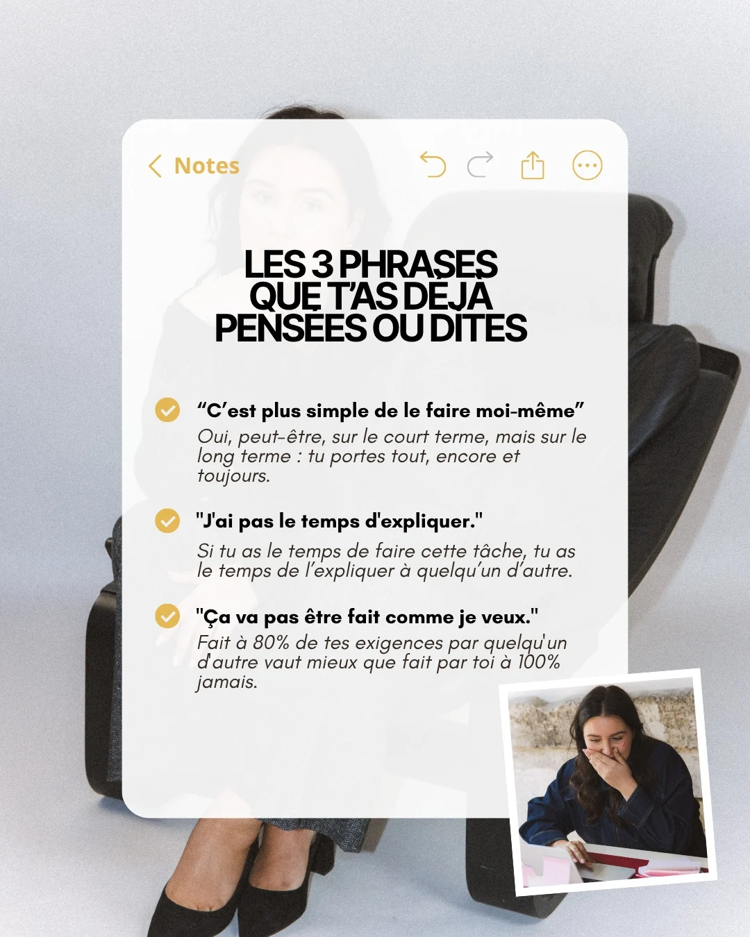 Le post original : Assistante virtuelle et coach sportive