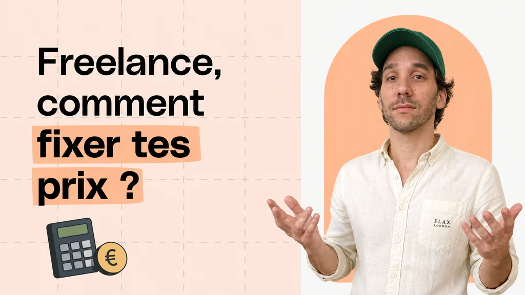 Miniature générée, style question posée, « Freelance, comment fixer tes prix ? »