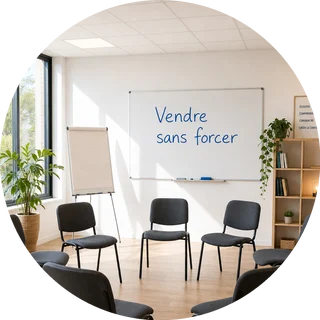Formatrice en vente, Photo de profil recadré