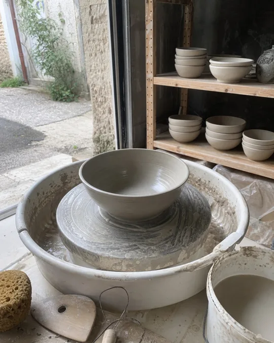 Photo de départ : céramiste